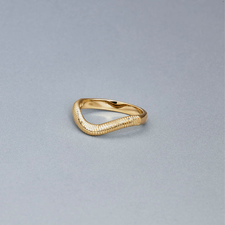 Stone and Strand 14K Yellow Gold The Tina Ring Editorial Image