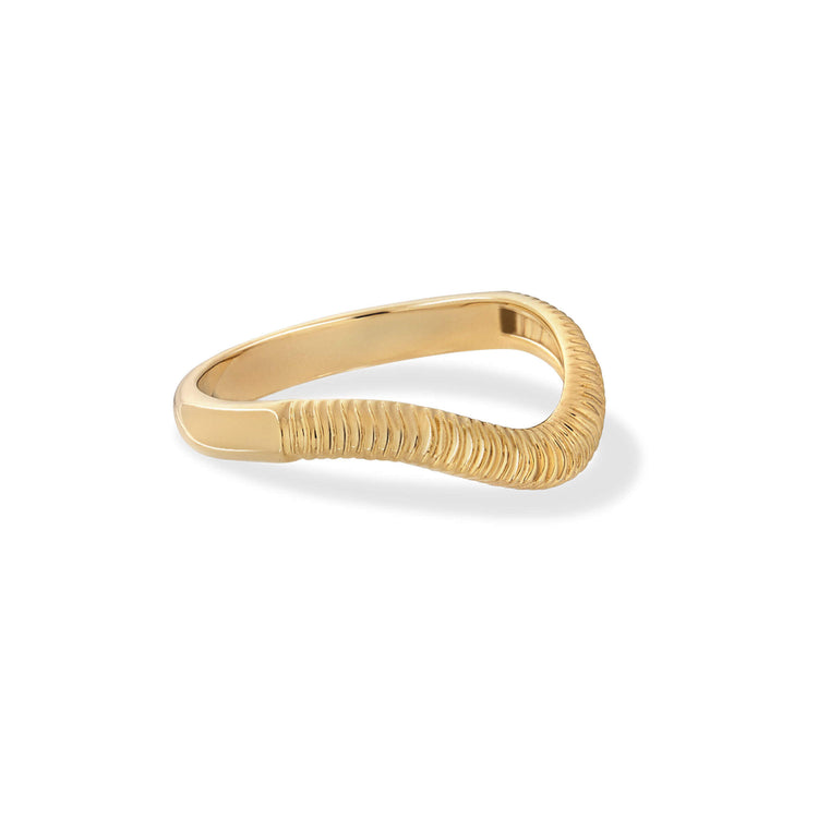 Stone and Strand 14K Yellow Gold The Tina Ring Side Image