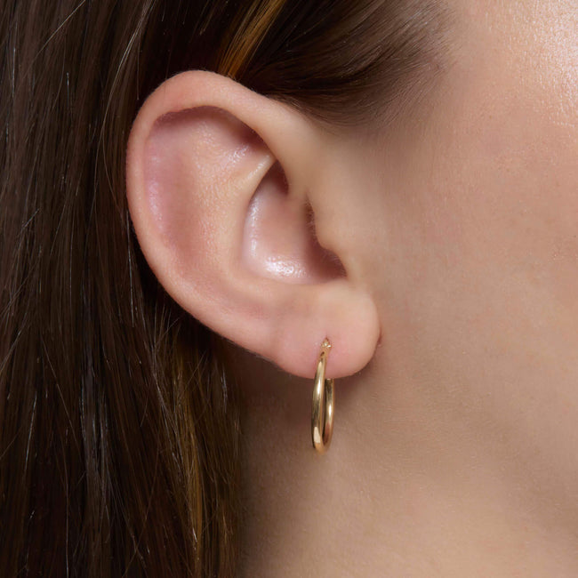 TAI Thin to Thick Small Gold Hoops main image 0
