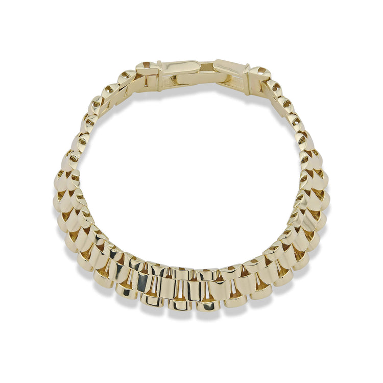 Stone and Strand 14K Yellow Gold Timepiece Bracelet Front Image
