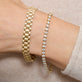 Image of 14K Yellow Gold Timepiece Bracelet with Stone and Strand Bracelets