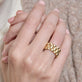 Image of 14K Yellow Gold Timepiece Ring on Models Hand