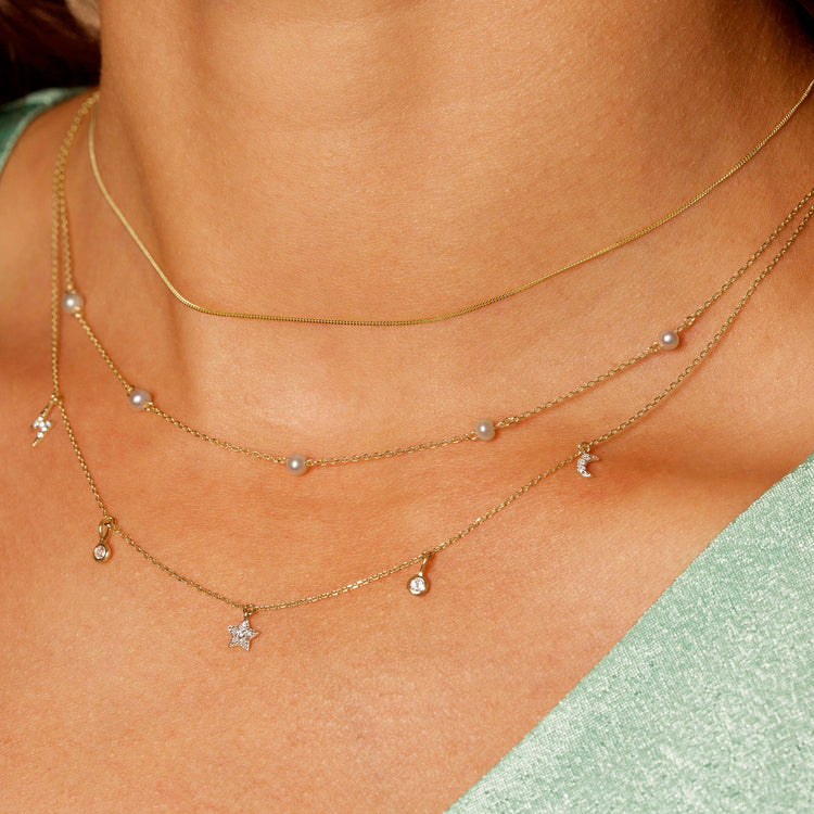 Tiny Curb Chain Choker Necklace