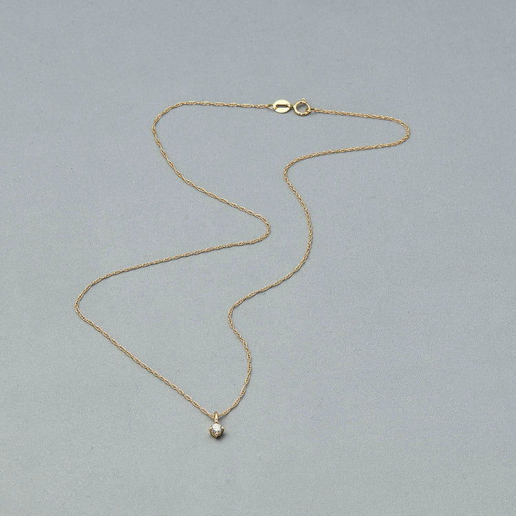 Stone and Strand 14K Yellow Gold Tiny Diamond Choker Editorial Image