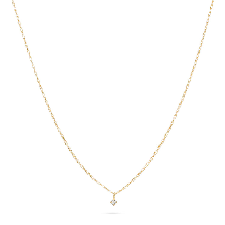 Stone and Strand 14K Yellow Gold Tiny Diamond Choker Image