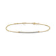 Stone and Strand 14K Yellow Gold Teeny Pave Diamond Bar Bracelet Front Image