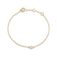 Stone and Strand 10K Yellow Gold Tiny Round Diamond Bracelet Front Image
