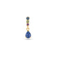 Stone and Strand 10K Yellow Gold Tiny Unicorn Gradient Gemstone Drop Earrings Front Single Image