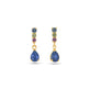 Stone and Strand 10K Yellow Gold Tiny Unicorn Gradient Gemstone Drop Earrings Front Image