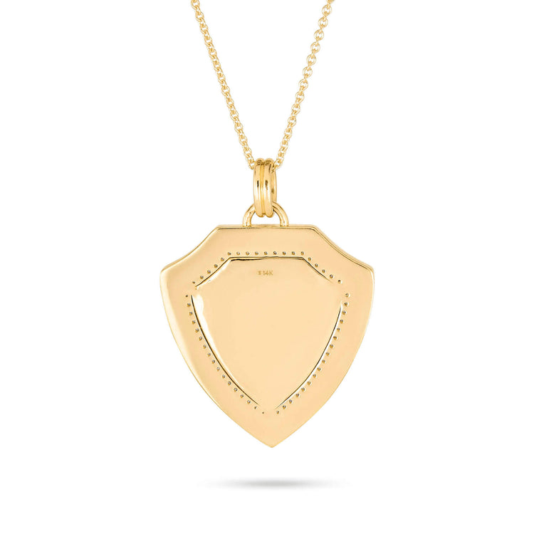 Stone and Strand 14K Yellow Gold Titleholder Edition Pave Necklace Rear Image