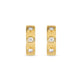 Stone and Strand 14K Yellow Gold Together Forever Diamond Trio Huggies Front Image