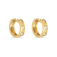 Stone and Strand 14K Yellow Gold Together Forever Diamond Trio Huggies Side Image