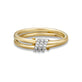Twinkling Twine Pavé Duo Ring