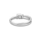 Stone and Strand 10K White Gold Twinkling Twine Pav√© Duo Ring Rear Image