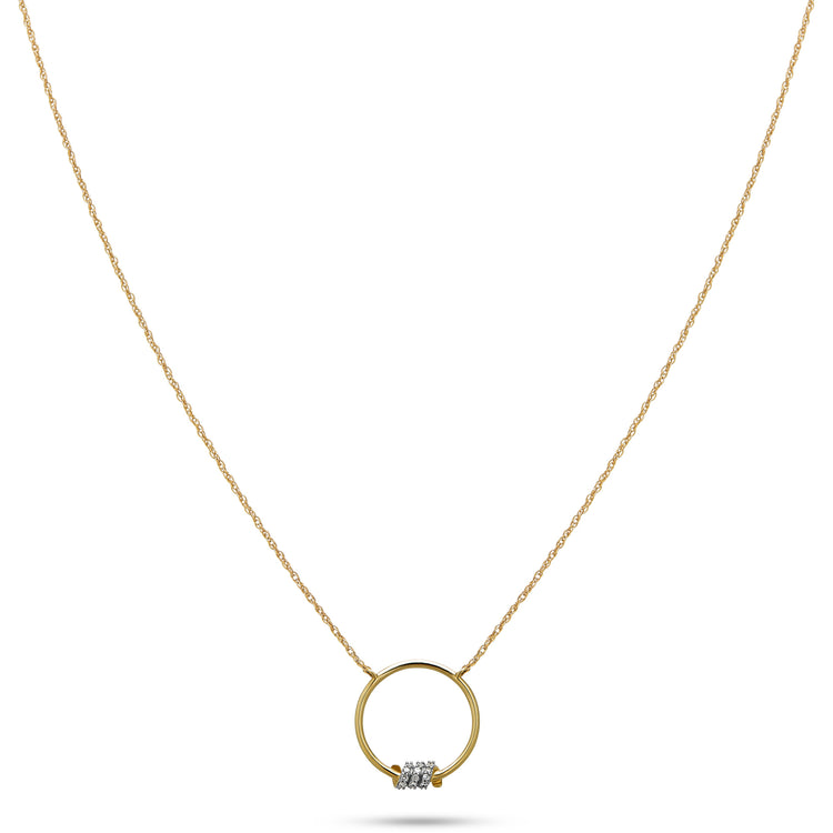 Stone and Strand 10K Yellow Gold Twinkling Twine Pav√© Necklace Image