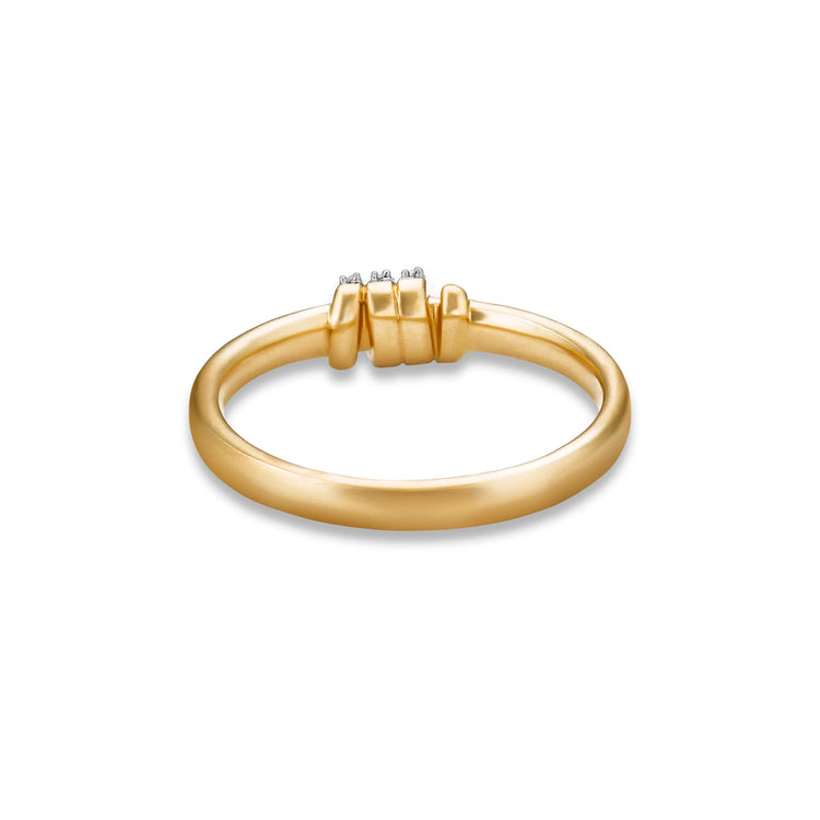 Stone and Strand 10K Yellow Gold Twinkling Twine Pav√© Ring Rear Image