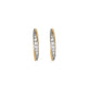 Stone and Strand 10K Yellow Gold Twist Pave and Gold Hoops Front Image