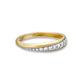 Stone and Strand 10K Yellow Gold Twist Pave and Gold Band Side Image