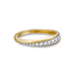 Twist Pave and Gold Band