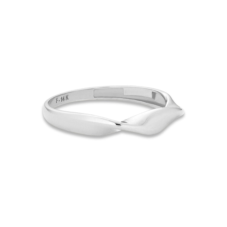 Stone and Strand 14K White Gold Twist And Turn Ring Side Image