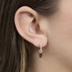 Tourmaline Diamond Huggies