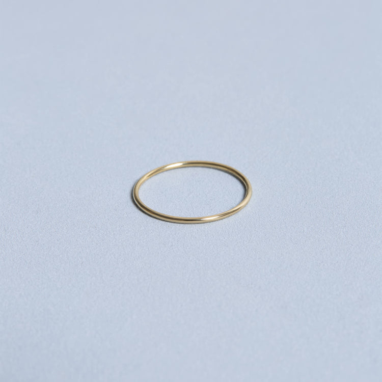 Stone and Strand 10K Yellow Gold Ultra Fine Gold Band Editorial Image