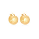 Stone and Strand 14K Yellow Gold Ultra Puff Gold Huggies Side Image