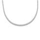 Stone and Strand 14K White Gold Unflippable Tennis Choker Front Image