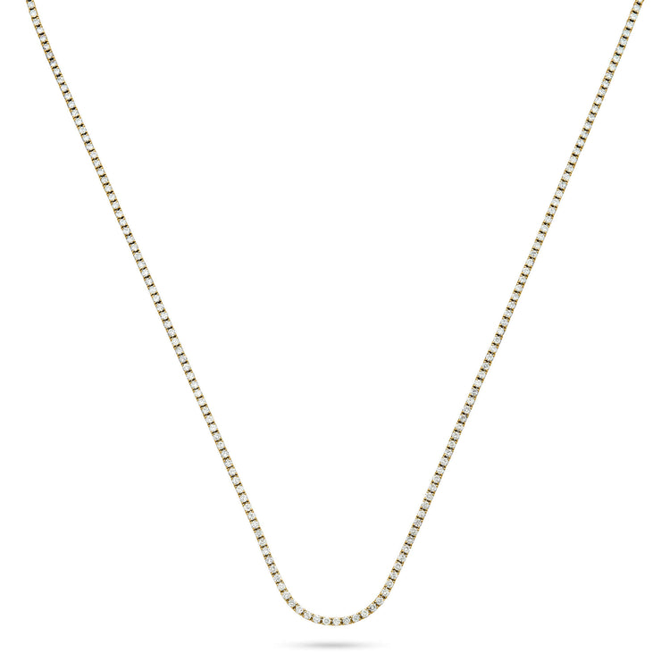 Stone and Strand 14K Yellow Gold Unflippable Tennis Choker Image