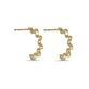 Gold Scribble Hoops
