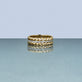 Stone and Strand 14K Yellow Gold Velvet Ropes Diamond Band Editorial Image