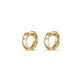 Stone and Strand 14K Yellow Gold Velvet Ropes Diamond Huggies Rear Image