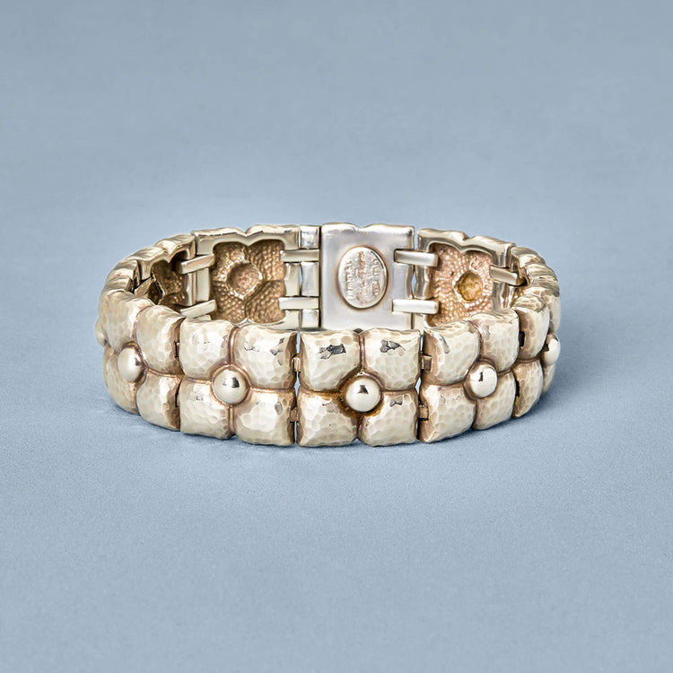 Stone and Strand Vintage Silver Bracelet Front Image