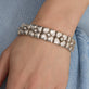 Image of Vintage Silver Bracelet on Models Arm