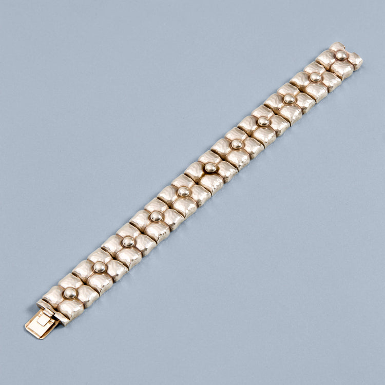 Stone and Strand Vintage Silver Bracelet Top Image