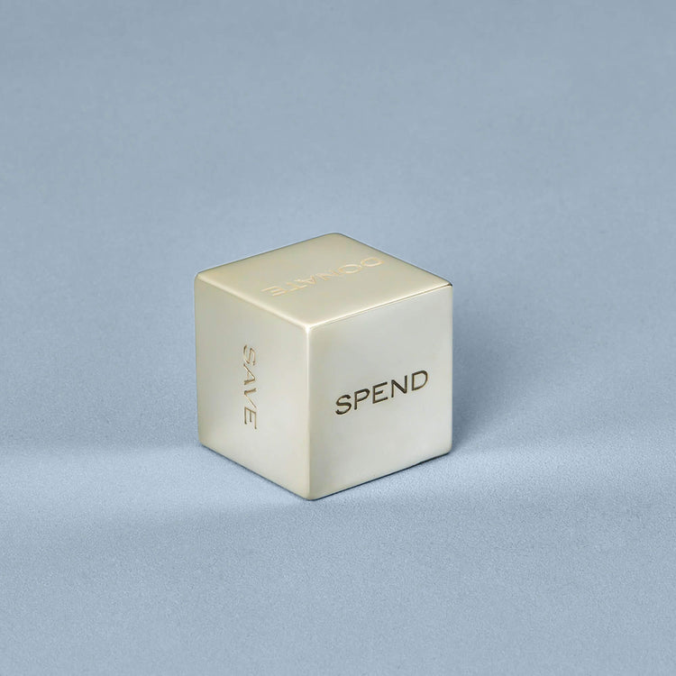 Stone and Strand Vintage Silver Decision Maker Dice Front Image