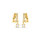 Stone and Strand 14K Yellow Gold Waverly Diamond Cuff Drop Earrings Front Image