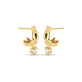 Stone and Strand 14K Yellow Gold Waverly Diamond Cuff Drop Earrings Side Image
