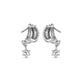 Stone and Strand Sterling Silver Waverly LAB-Created Diamond Drop Earrings Rear Image