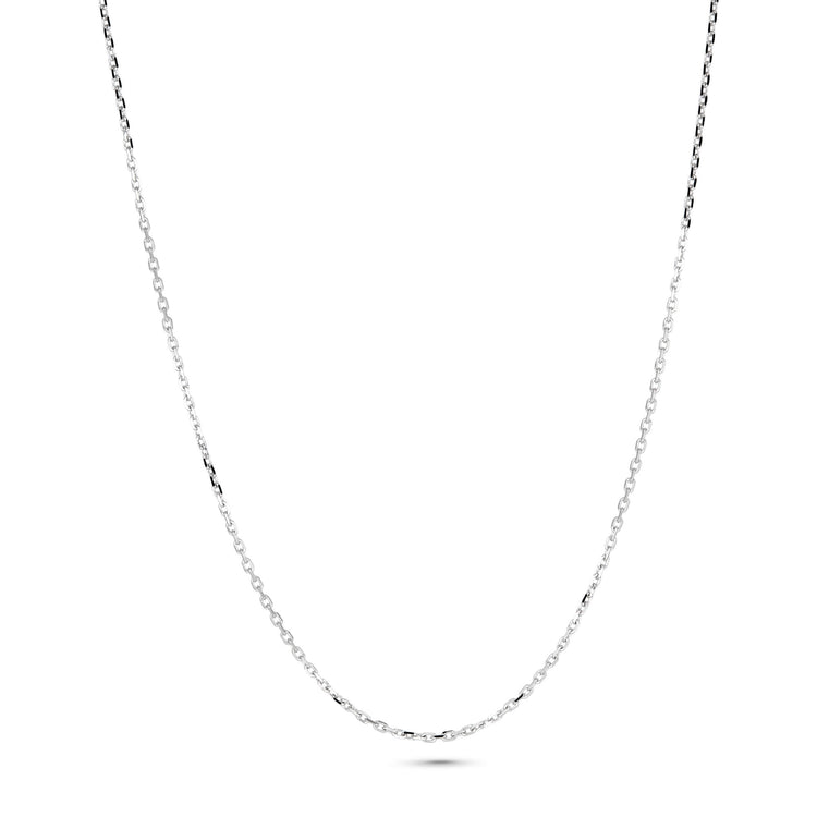 Stone and Strand 14K White Gold Cable Chain Front Image