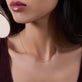 Image of 14K White Gold Cable Chain on Models Neck