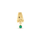 Stone and Strand 14K Yellow Gold Whitney Emerald Drop Earrings Front Single Image