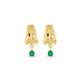 Stone and Strand 14K Yellow Gold Whitney Emerald Drop Earrings Front Image