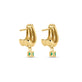 Stone and Strand 14K Yellow Gold Whitney Emerald Drop Earrings Rear Image