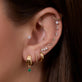Image of 14K Yellow Gold Whitney Emerald Drop Earrings with Stone and Strand Earrings