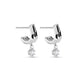 Stone and Strand Sterling Silver Whitney LAB-Created Diamond Drop Earrings Side Image