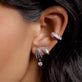 Image of Sterling Silver Whitney LAB-Created Diamond Drop Earrings with Stone and Strand Earrings