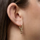 Image of 14K Yellow Gold Windlass Gold Earrings on Models Ear