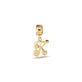 Stone and Strand 14K Yellow Gold Woodstock Initial Charm Front Image