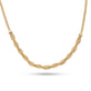 Stone and Strand 10K Yellow Gold Woven In Gold Braided Necklace Close Up Image